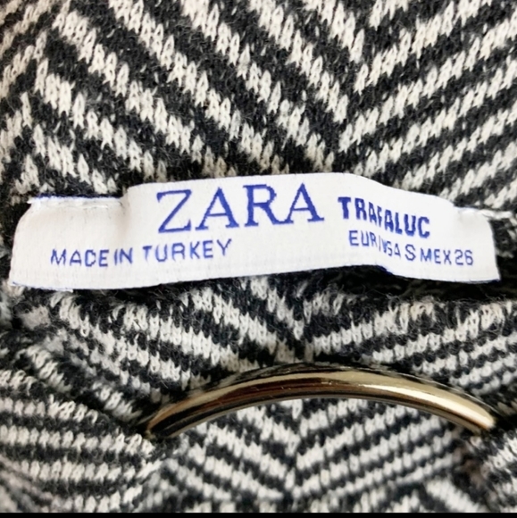 Zara Trafaluc Chevron Cropped Pants Small - Picture 2 of 4